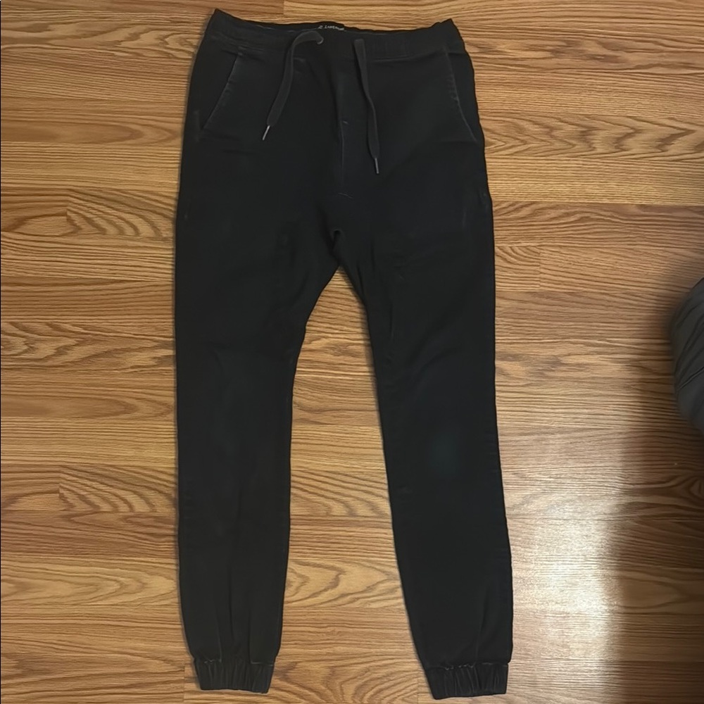 Zanerobe black joggers size 30